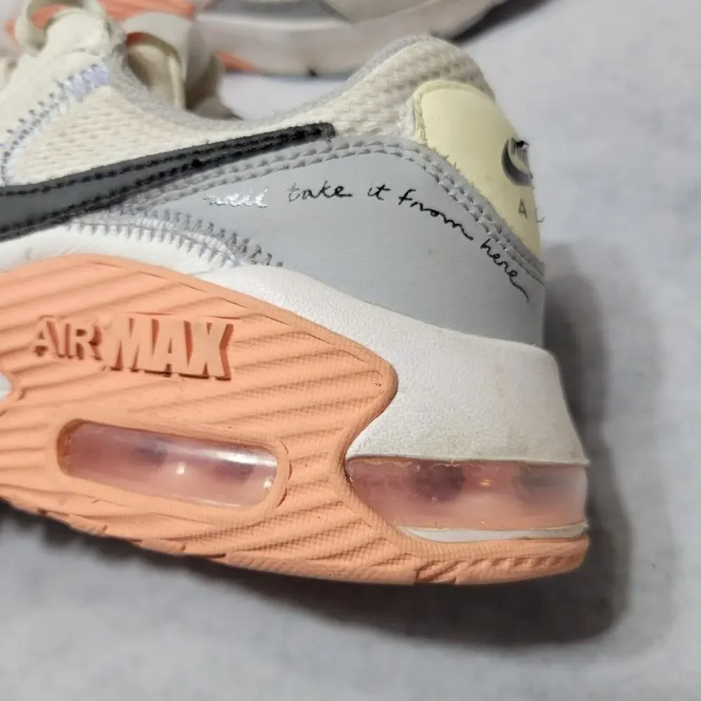 Nike AirMax Shoes Women Size 7 Grey Pink Comfort Athletic Sneaker Lace Up DV2189